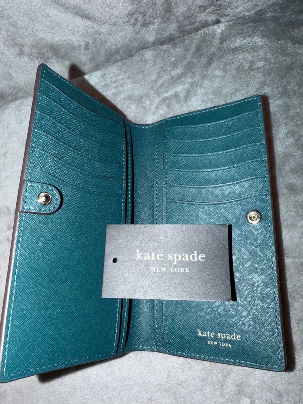 Kate Spade saffiano leather slim Bifold Wallet Morgan
